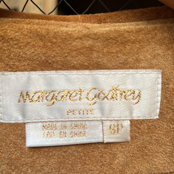 Vintage Margaret Godfrey Ruffled Leather Long Jacket - Picture 8 of 12